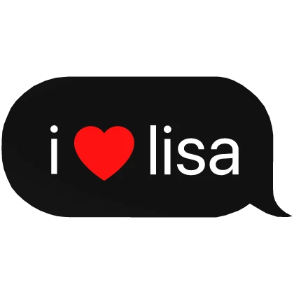 i heart lisa blackpink kpop text chat message