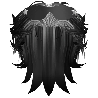 Anime Slicked Hair w/ Y2K Sunglasses - Black&White