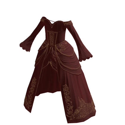 Full Red dark princess dress
