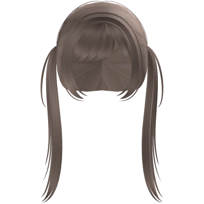 ꒰♡꒱ long delicate pigtails in light ash