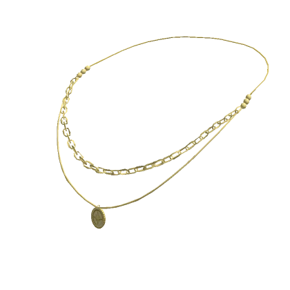 Gold Layered Pendant Necklace