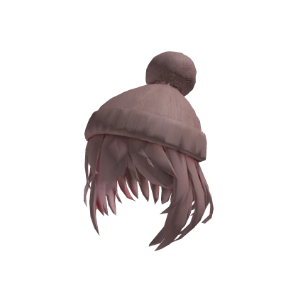 [❄️] Cute Pink Hair & Beanie