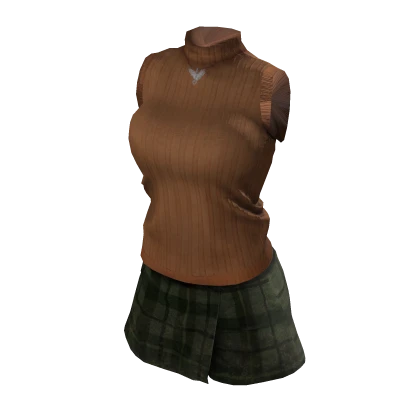 Resident Evil 4: Ashley's Turtleneck & plaid skirt