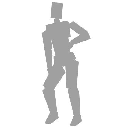 Stylish Model Idle Pose Y2K 