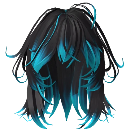 Wolf Hair Cut Black and Blue