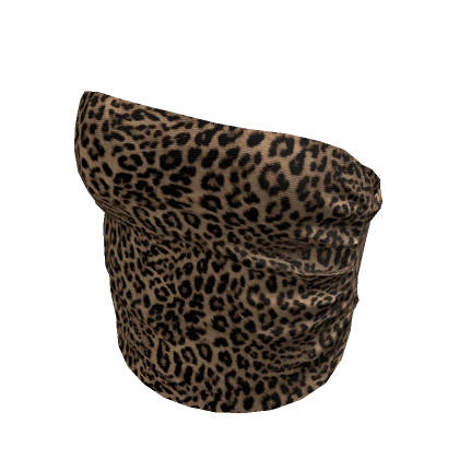 leopard folded top