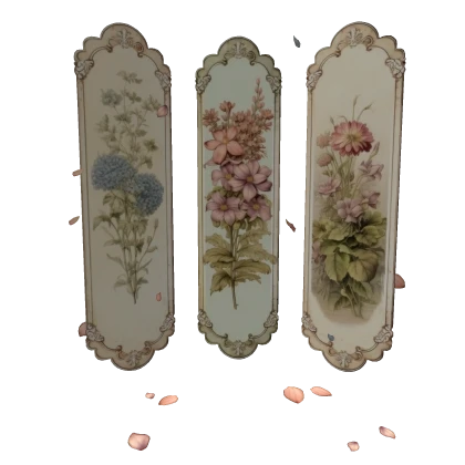 Vintage Flowery Banners w Petals