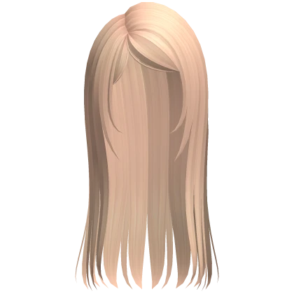 wispy straight emo cute long hair blonde