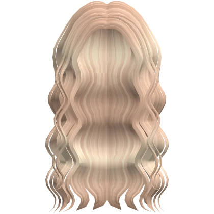 Long Preppy Curly Hair In Blonde