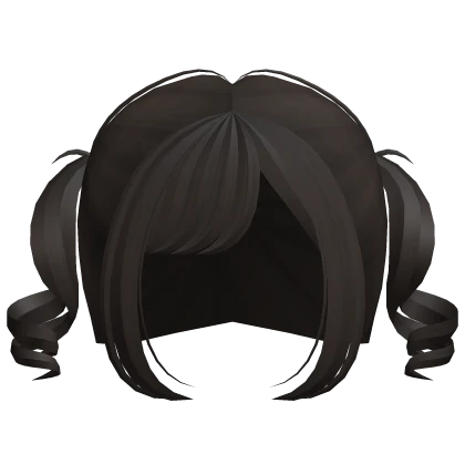 ☆ sweet innocent swirly pigtails dark brown