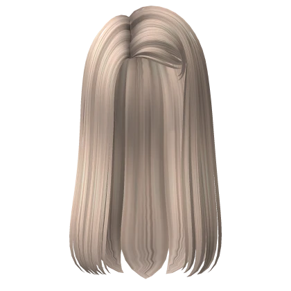 Long Straight Model 2000s Hair (Platinum Blonde)