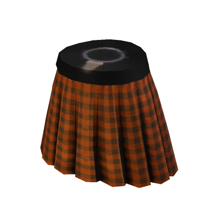 Checker Skirt [Orange]