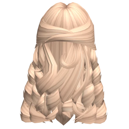 Flowy Wispy Curly Hair (Blonde)