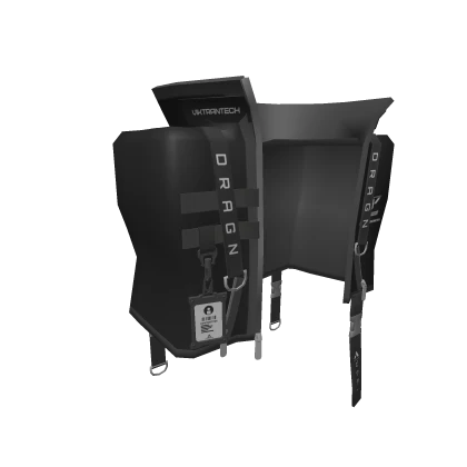 Black Techwear Croptop Jacket (R6 Girl)