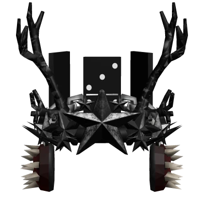 Black Domino Star Crown + Antlers + Headphones