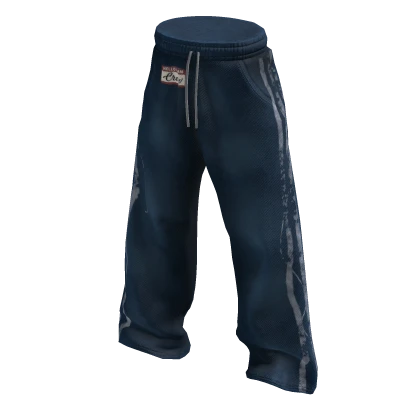 Cool Y2k Grunge Set Sweatpants (Blue)