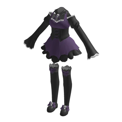 🍀Witch Dress Outfit (Purple)