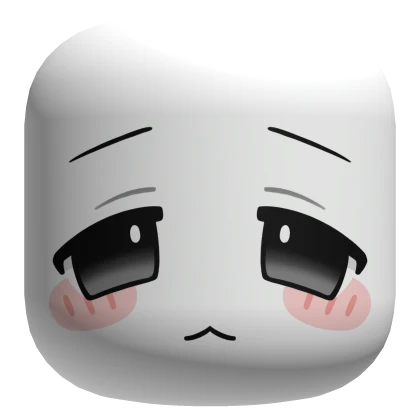 Cute Chibi Face - White