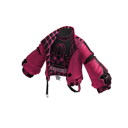 Bunny Punk Jacket HotPink