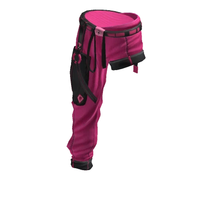 Hip-hop Punk Half Pants-Half Shorts HotPink