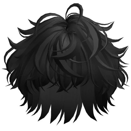 Emo Fluffy Black Hair