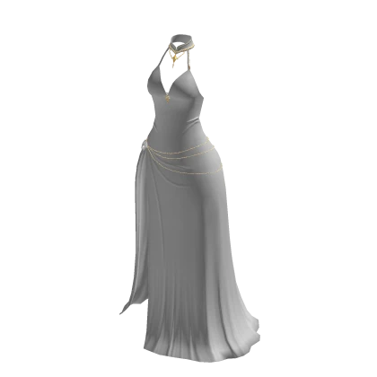 ♾️ White majestic evening gown