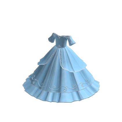 Blue Elegant princess gown