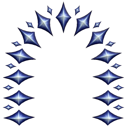 Blue Shimmering Star Arch