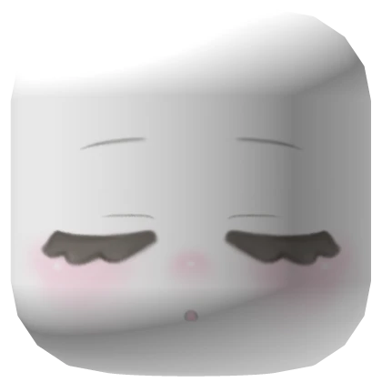 🍀Cute Soft Sleepy Eyes Face Mask (White)