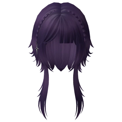 ouji harajuku jellyfish hair w/ star clip (purple)