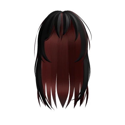 Black & Red long grunge hair