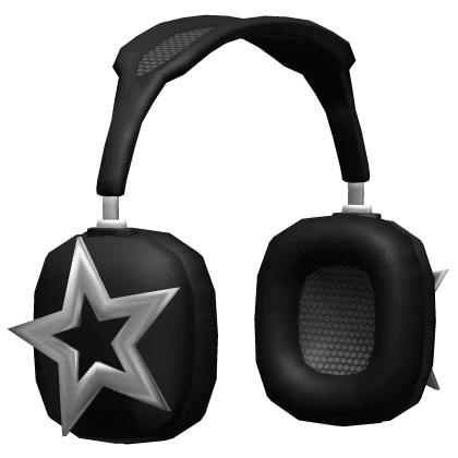 black headphones