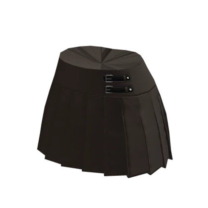 ☆ Brown high waist pleated skirt