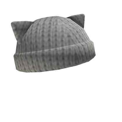 Kitty Knit Beanie (White)