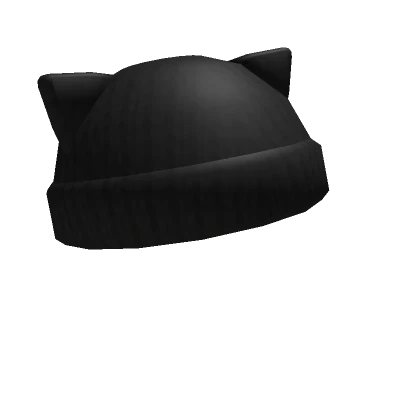 Kitty Knit Beanie (Black)