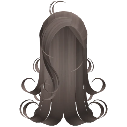 y2k Swirly Playful Messy Soft Curls Hair in Milky
