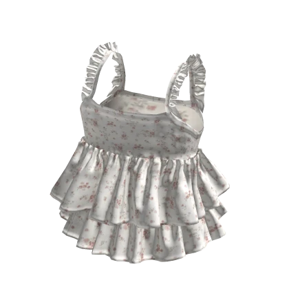 💜 Lace Chiffon Blouse_Cream