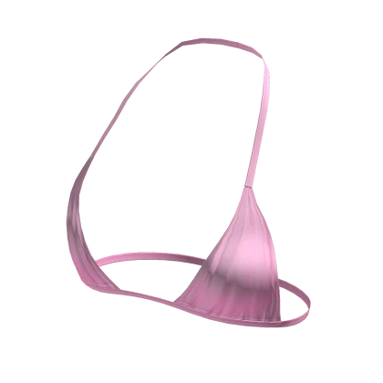 ⨾ Y2K Pastel Pink String Tied Bikini Top