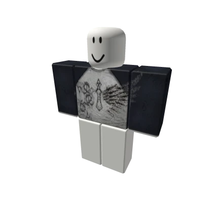 y2k cross baseball tee