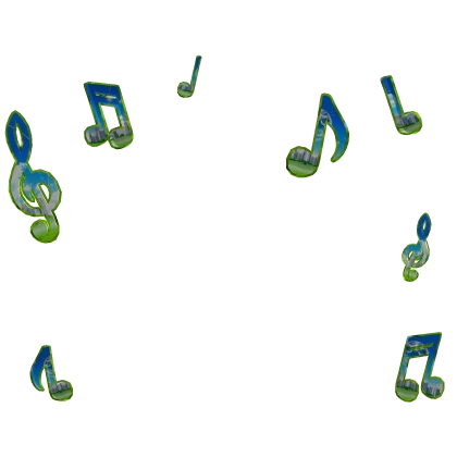 Frutiger Aero Music Notes Aura🌍🌿🌐
