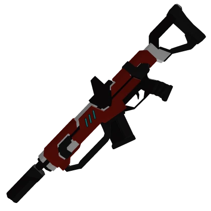 Military Scifi Rail Blaster Red
