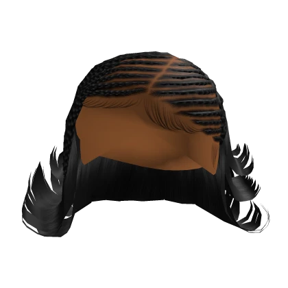 Flipped Ends Braided Bob [Black]