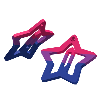 [⌛🌈] Pride Month Star Clips Flag - Bi