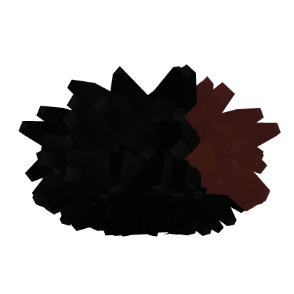 Red Patch Coily Curly Afro Hair