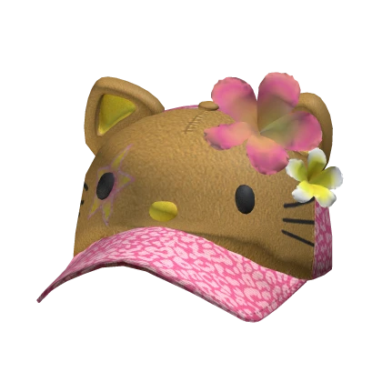 Gyaru Summer Cap Kitty Preppy Harajuku Beach Y2K 