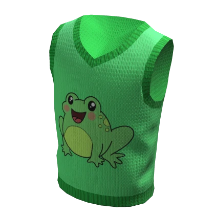 Happy Frog Knit Vest 🐸