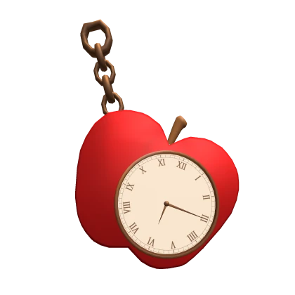3.0 Red Apple Pocket Watch Igari Keychain