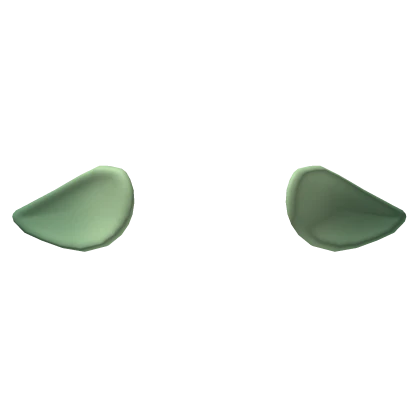 Simple Cute Droopy Green Alien Ears