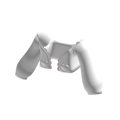 ♡ White Pink Ruffled Off Shoulder Heart Jacket