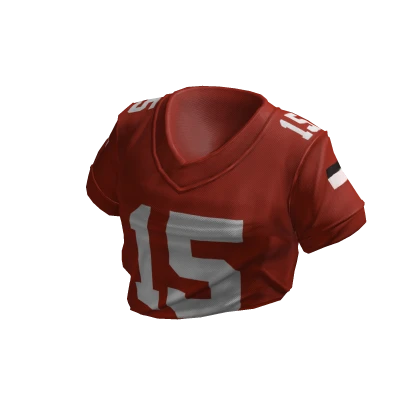 Red Tucked Jersey